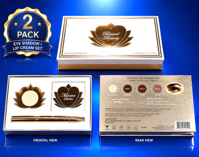 Blessed Beauty Natural Lip Cream & Natural Eye Shadow Set 0f Eight Shades