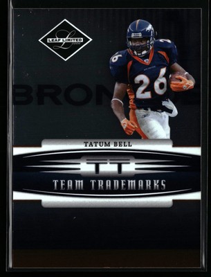 Tatum Bell 2006 Leaf Limited #TT-13 Team Trademarks #/100 Denver Broncos