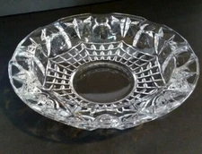 Vintage Cigar Ashtray Clear Glass 8 1/2" Eight Cigar Rests Tobacciana Home Decor