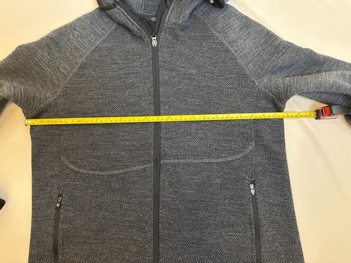 Giesswein Merino Wool Size 52 Hooded Men’s Full Zip Jacket Grey Outdoor Austria - Picture 18 of 20