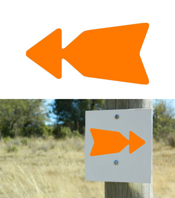 Arrow Steering, Sticker Vinyl Version IV