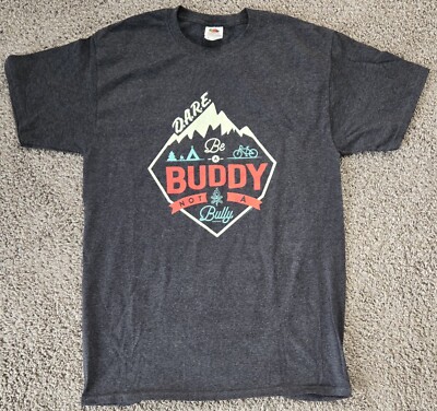 D.A.R.E. Be A Buddy Not A Bully Medium Gray T Shirt Never Worn 