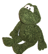26" Vintage Gund Green Frog 5057 Plush Stuffed Animal