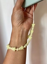 Glow In Dark Beaded Wrist strap, Phone Lanyard, Camera Strap, Wallet Strap