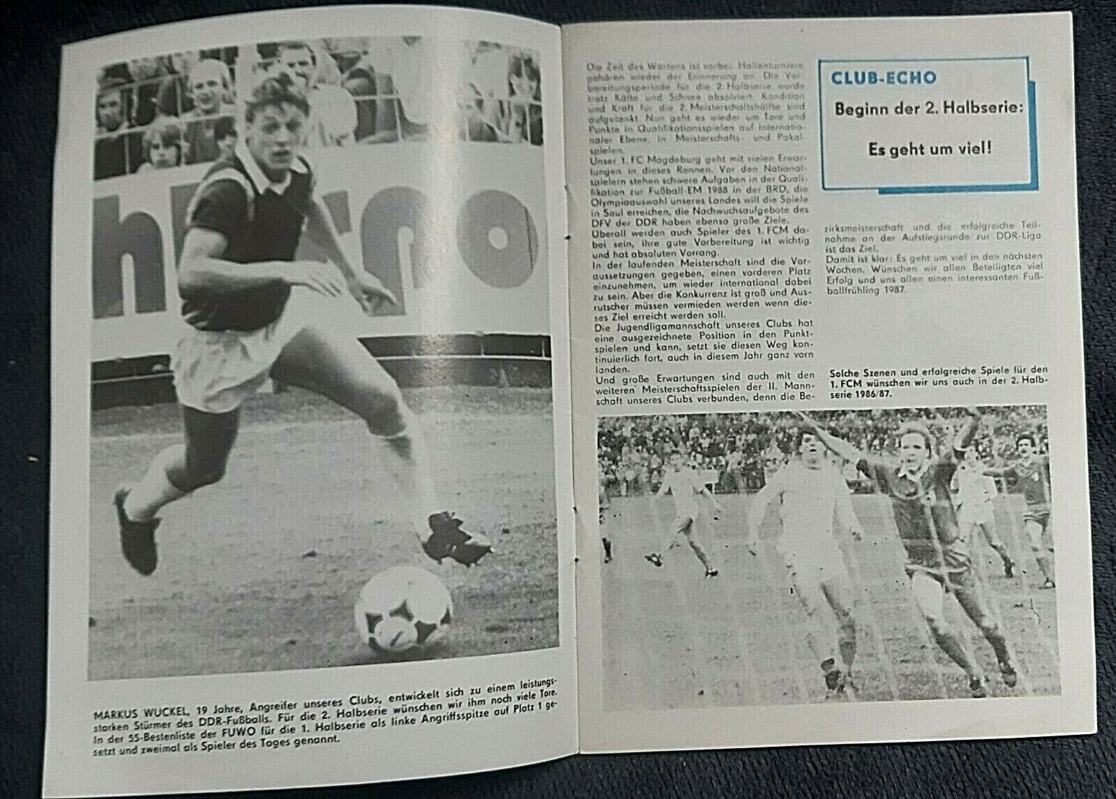 Programme De Match – 1. FC Magdeburg Vs AC Torino (UEFA 1980, Vintage)