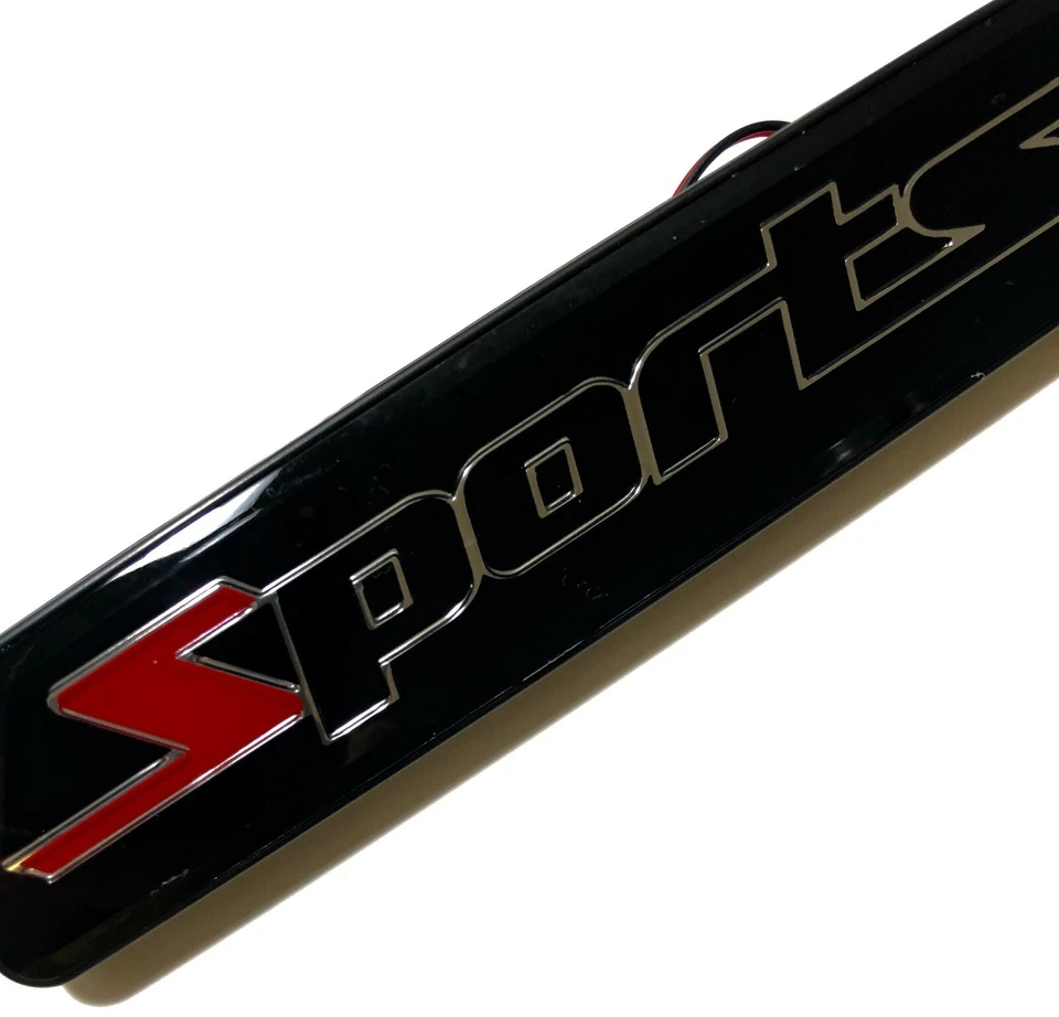 1X JDM SPORTS Luz LED Coche Parrilla Frontal Insignia Emblam Iluminada Calcomanía Adhesiva Foto 4 de 4