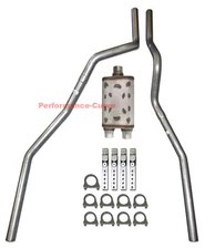 04 - 08 Ford F150 4.6 5.4 Truck Mandrel Bent Dual Exhaust w/ Flow Chaser