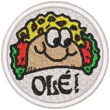 Trend Scratch and Sniff Sticker Machine Embroidered Patch **NOT THE STICKER**