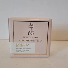 65 Poetic License Lollia  Score from the end Credits fine perfumed soap 5oz