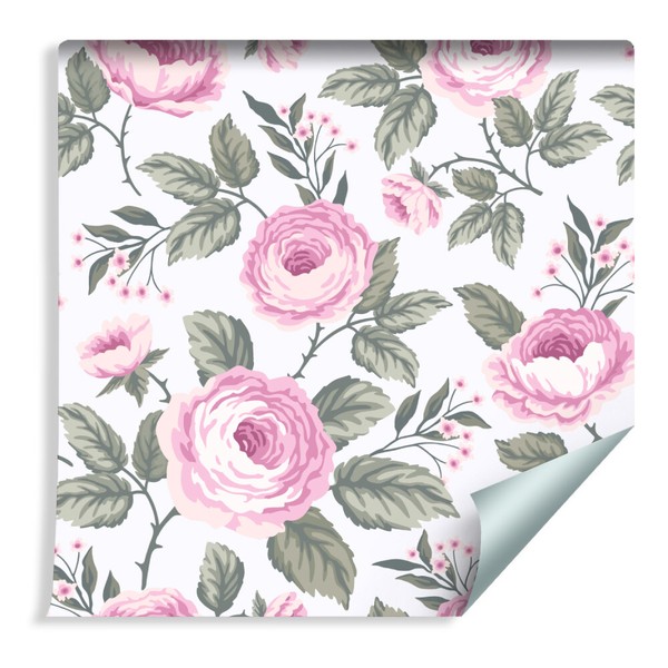 10M Vlies Tapete Rolle SchöNe Sanfte Rosen Natur Blumen Xxl 723-image