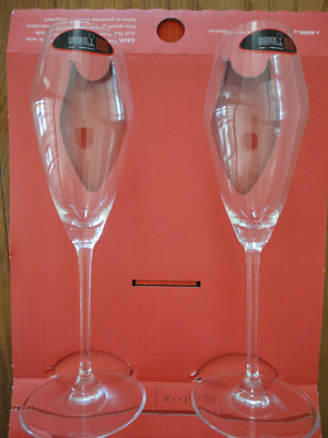 NIB - Lot 4 / Two Pair - RIEDEL Crystal Vinum Champagne Flute #4444/8