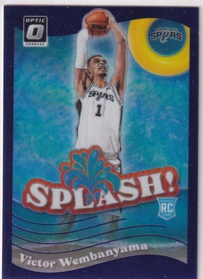 2023-24 Panini Donruss Optic NBA No 6 Victor Wembanyama Rookie Splash! Purple