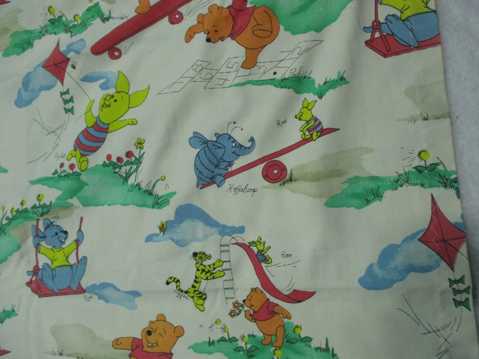 Disney Winnie The Pooh Cortina Niños 2 Paneles 61x37'' 64x37"" Roo Piglet Exterior Foto 3 de 4