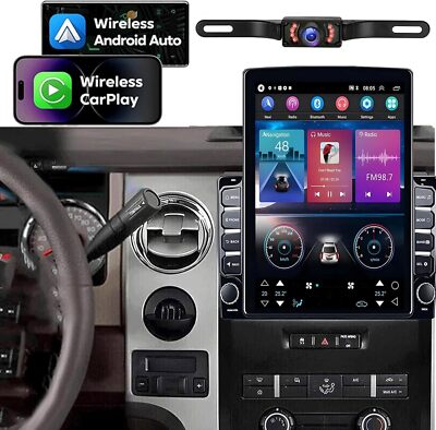 4+64GB Car Stereo Radio For Ford F150 2009-2014 9.7'' Android 14 Carplay GPS WIFI