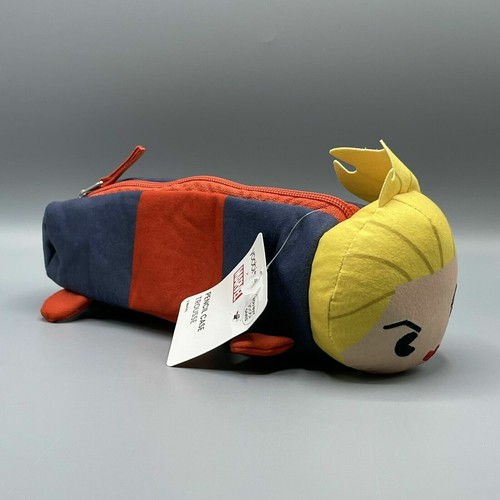 Yoobi x Marvel Captain Marvel 10” Pencil Pouch Case Bag! Fun School Supplies - Picture 3 of 6