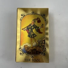 Stamping Gold Foil Tarot Exquisite Board Game Divination Cards New Sealed Deck