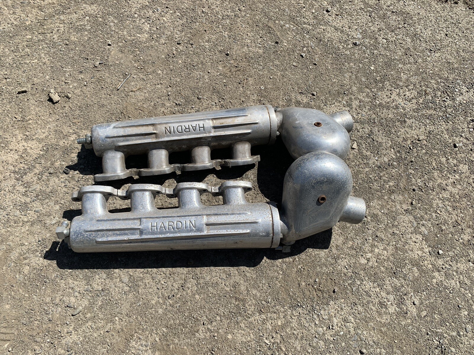 Hardin Marine BBC 396 427 454 water cooled exhaust manifolds & Snails