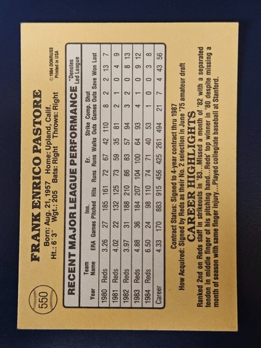 1985 Donruss Baseball Cards Complete Your Set You Pick Choose #441-550 - Picture 209 of 209