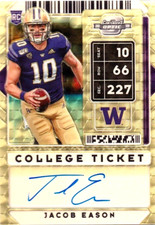 2020 Contenders JACOB EASON Superfractor RC Auto #3/7!!! UW Colts