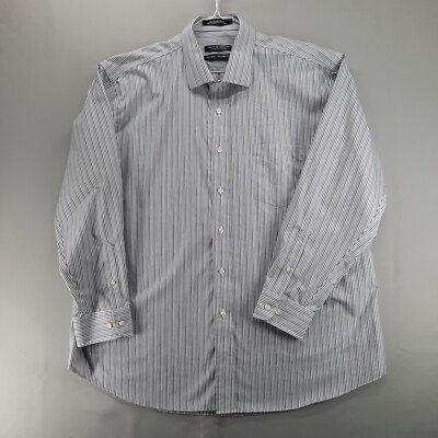 Forsyth Of Canada Shirt Mens 18 34/35 Tailored Fit White Stripe Non Iron Cotton | eBay Forsyth Of Canada Shirt Mens 18 34/35 Tailored Fit White Stripe Non Iron Cotton | eBay
