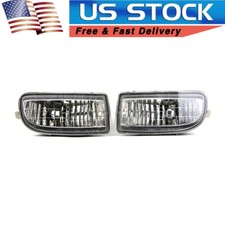 Pair Front Fog Light For Toyota Land Cruiser Fj100 1998-2007 Bumper Lamp W Bulb