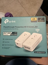 TP-Link TL-WPA8631P AV1300 Gigabit Passthrough Powerline Wi-Fi Kit - White