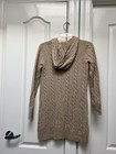 Old Navy Zip Up Women’s Hooded Beige Lambswool Long Jacket/ Coat/ Dress  Size XS — photo 3