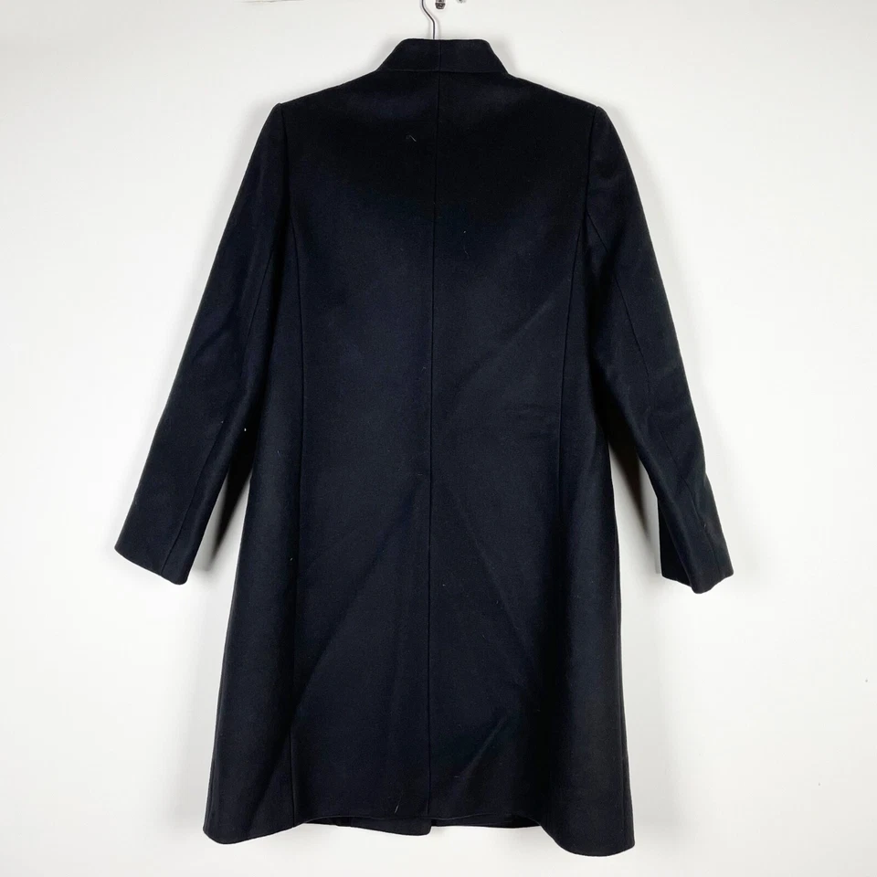 Abrigo para mujer Maje Galipo de fieltro de mezcla de lana de un solo pecho en azul marino 38 Foto 4 de 4