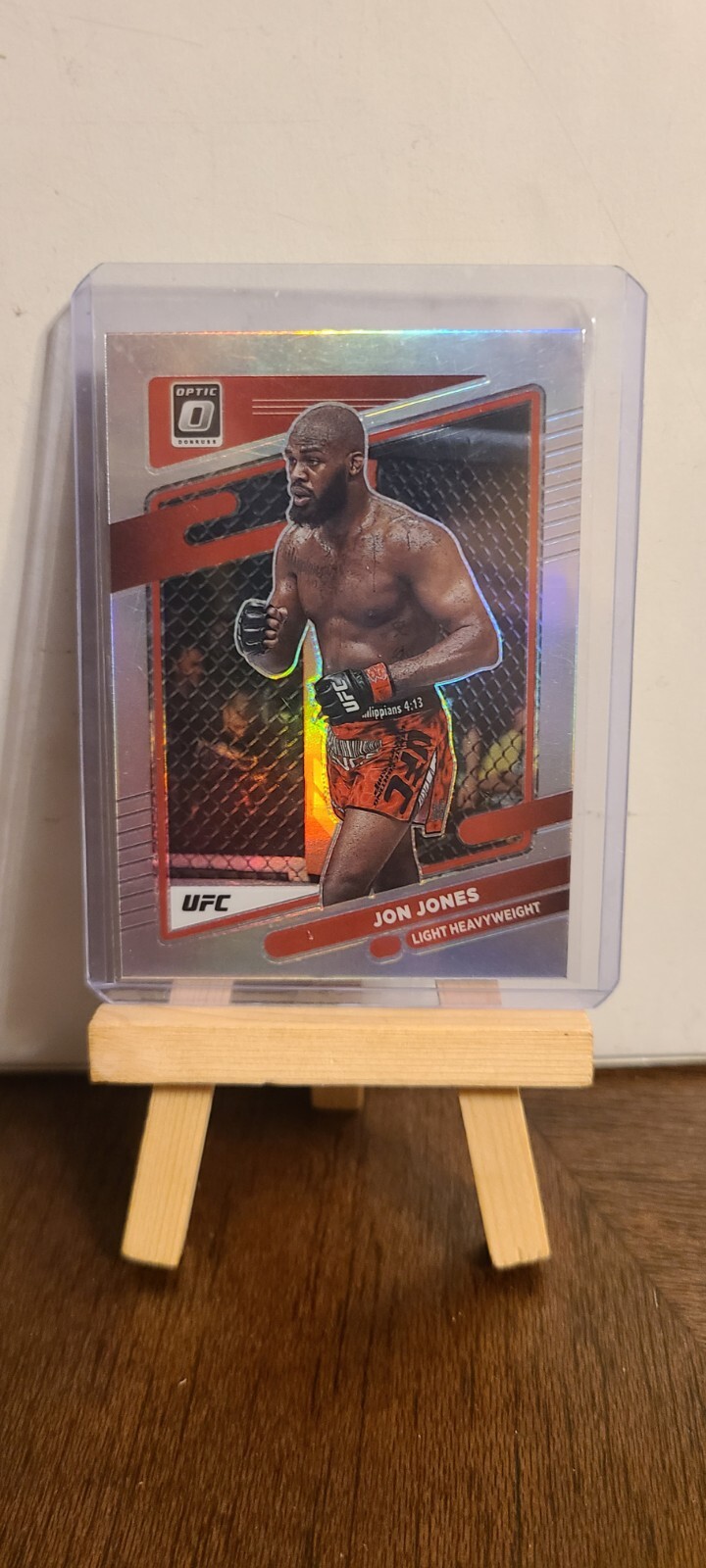 2022 Panini Donruss Optic UFC Jon Jones No. 65  Silver Prizm