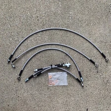 BMW 1200C Braided steel Brake & Clutch Line Set For Standard Handlebars 97-02