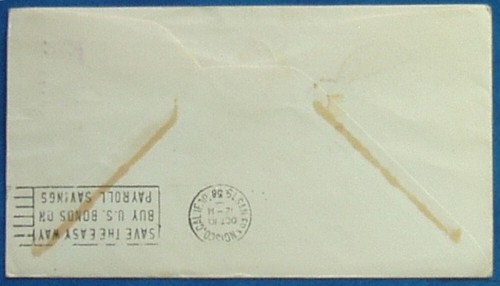 US 1958 4c Cachet Cover Tipton MO Centennial Stage Mail to Friendship Wis. 350 - Picture 2 of 2
