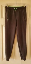 Urban Pipeline Medium Boys Black Sweatpants with Drawstrings