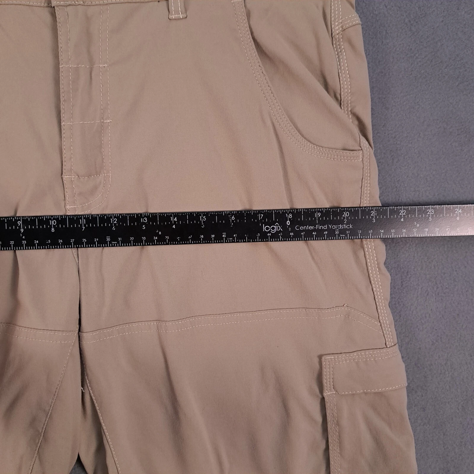 prana belted waist adjustable hiking outdoor pockets shorts