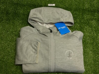 Columbia Men's Omni-Wick It's Time Hooded Golf Jacket C.C. Logo Grey Medium