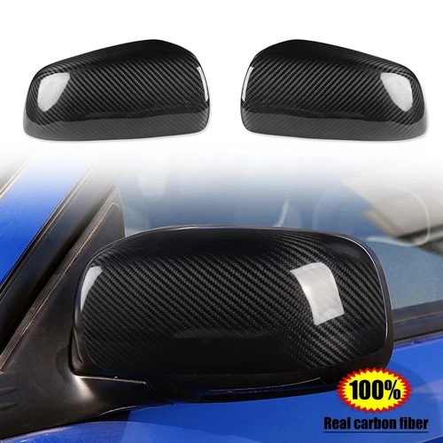 Dry Carbon Fiber Side Rearview Mirror Cover For Subaru Impreza WRX STI 9th 04-07