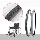 Black Solid Wheelchair Tyre 24x1 3/8 inch F3