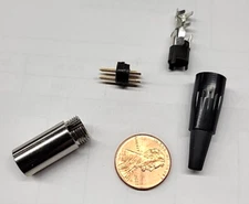 SWITCHCRAFT TA3M GOLD PINS MINI 3 Pin XLR Male Cable Mount Connector 1PC solder