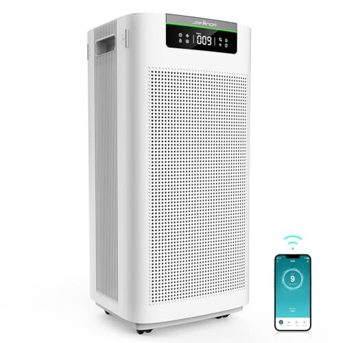 Large Room Air Purifier for 3800 ft² with HEPA, Activated Carbon, APP & Alexa Control-image