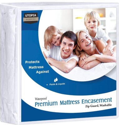 Utopia Bedding Premium Matratzenhülle mit Reißverschluss (passt 8 Zoll Matratze,...
