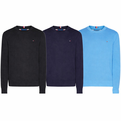 Tommy Hilfiger Pacific Herren Pullover Rund-Ausschnitt | Feinstrick | GR. M-XXL