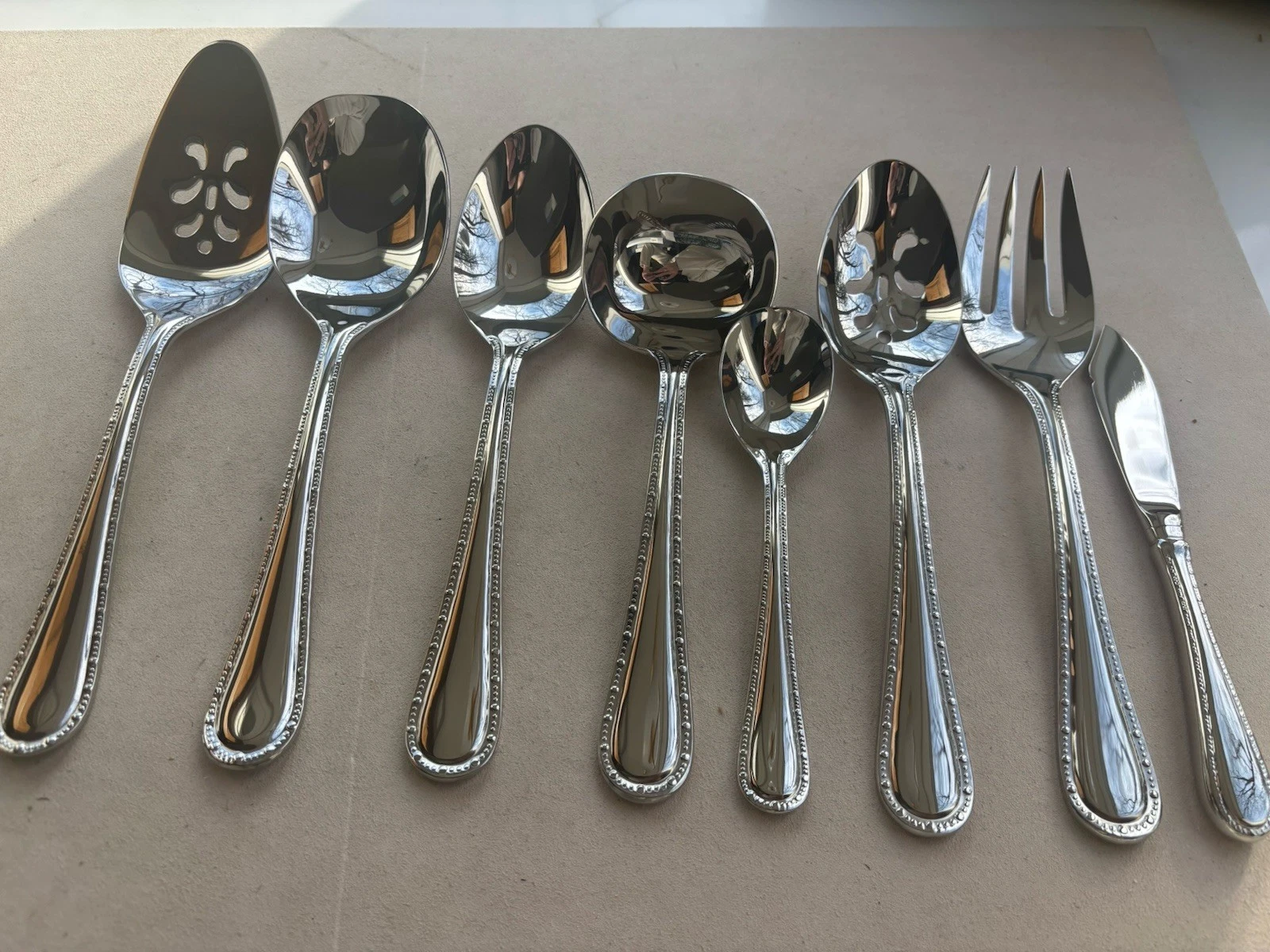 Oneida - TARAZA - huge lot of 8 serving pieces NEW