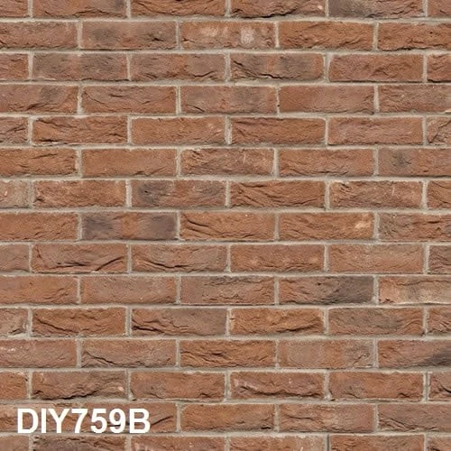 3D Effect Brick Style Embossed Weathered Brick Wallpaper for 12th Scale Dolls...