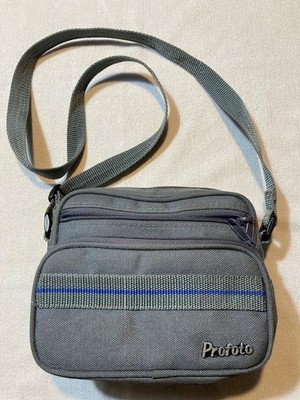 Vintage Profoto Camera Case Photography Bag Gray Padded 3 Pocket Strap Nylon