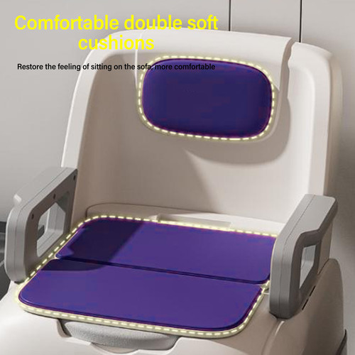 Bedside Commode For Toilet Soft Padded Removable Armrest High Load Capacity BLW - Picture 11 of 24