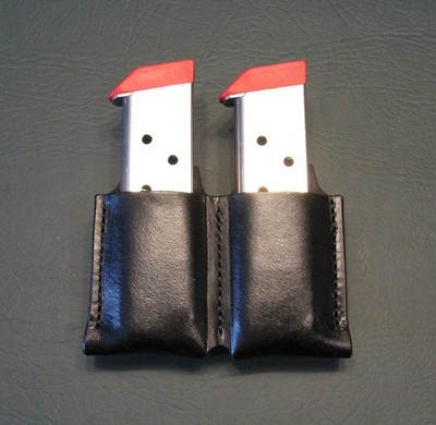 SASS, Wild Bunch,  1911  Double Mag pouch, Black,  for 2.5'' belt, New