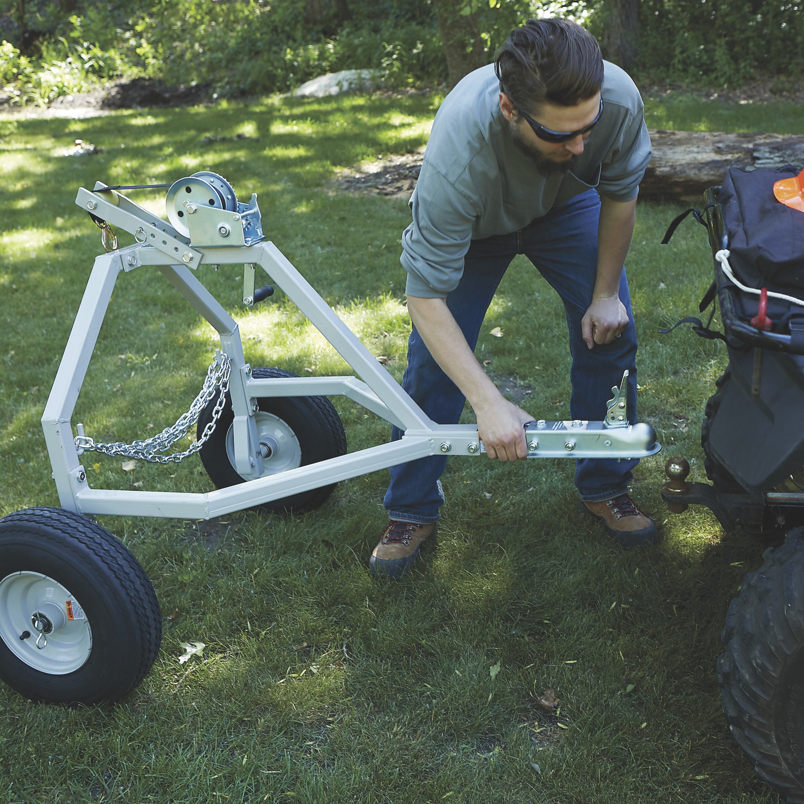 Strongway ATV Log Skidding Arch, 1000-Lb., 18in. Dia. Capacity