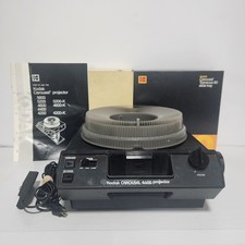 Kodak Carousel 4600 Slide Projector w/ Remote  Transvue 80/140 Trays in Boxes