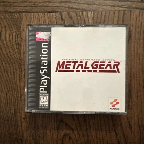 Metal Gear Solid Sony PlayStation 1 PS1 Complete Tested CIB W/ Registration Card