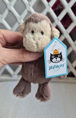 Jellycat Tiny Baby Bashful Monkey (5'') Retired Rare VGUC With Tags 