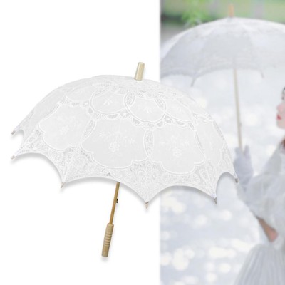 Lace Regenschirm Parasol Stickerei elegante Legierung